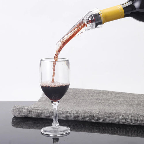 Aireador de Vino 3 en 1 - Sirve, Airea y Evita Goteos